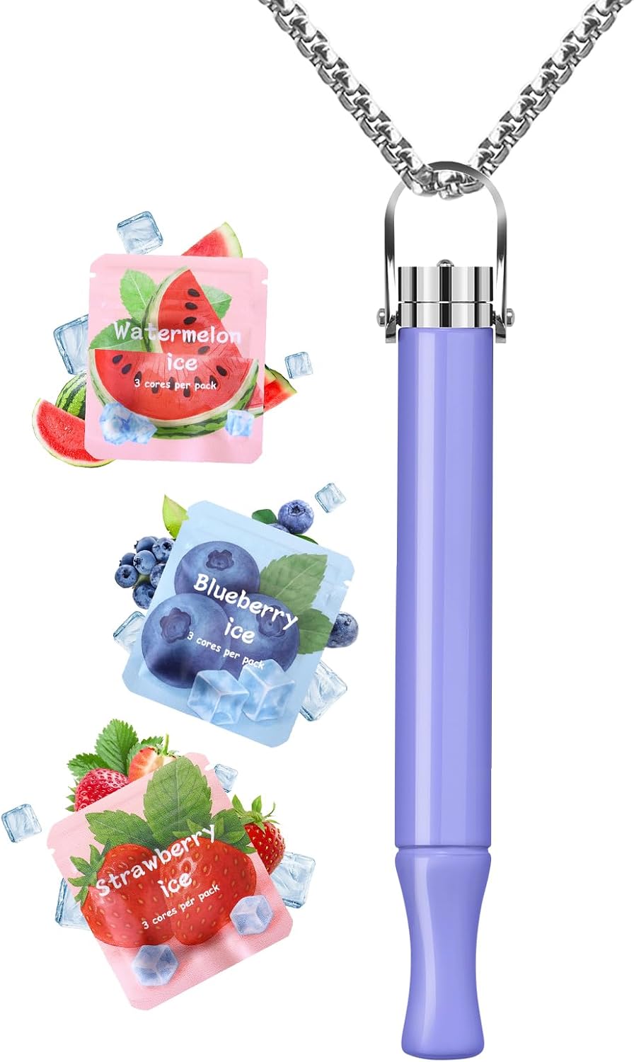 Adjustable Airflow Stainless Steel Breathing Necklace with Filters