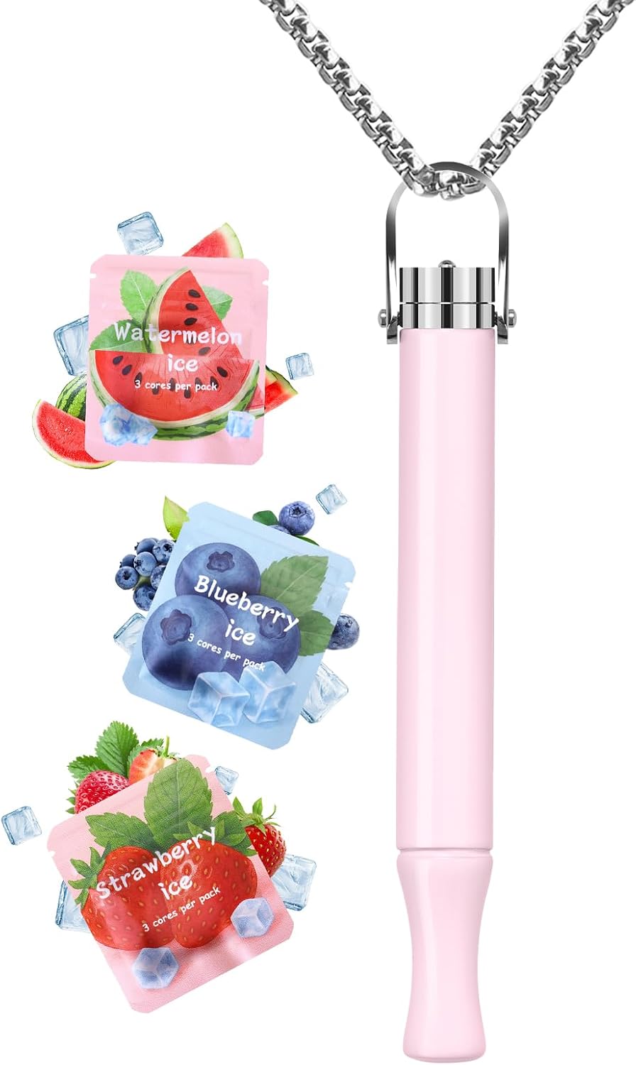 Adjustable Airflow Stainless Steel Breathing Necklace with Filters